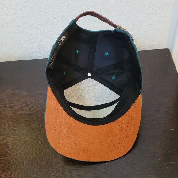 Suede Cotton Forest Green Brown Adjustable Hat Cap TWO-O Amsterdam - Picture 2 of 16